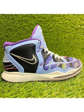 Nike Kyrie Infinity Girls Size 5Y Blue Purple Black Basketball Shoes Sneakers